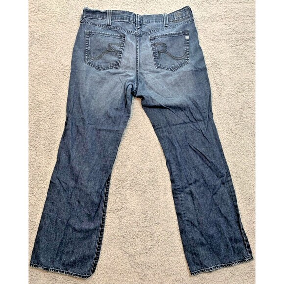 Men's Rock & Republic Denim Blue Jeans Size 38 x 32 Henlee 5 Pocket Design - Picture 9 of 16